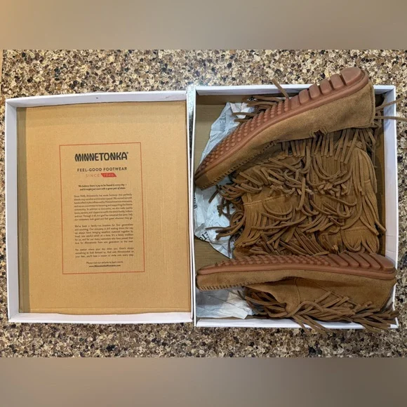 Minnetonka Suede Fringe Boots - Picture 2 of 5